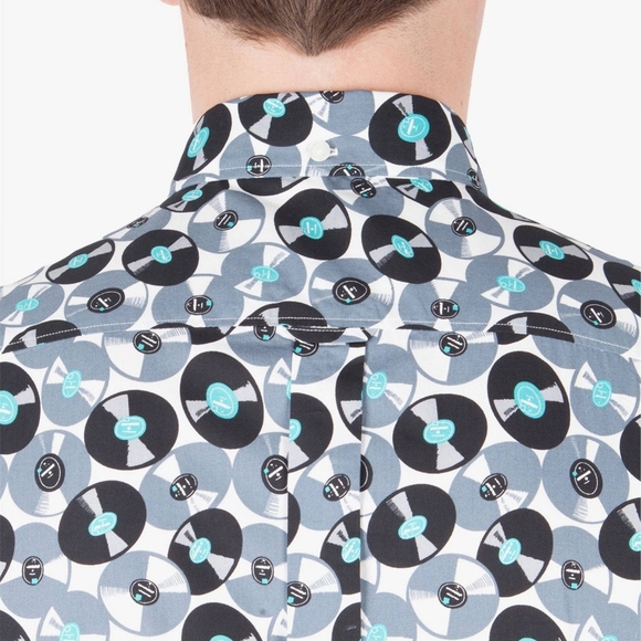 Ben Sherman The London Vinyl Short Sleeved, Button Up Shirt (Large) - Picture 5 of 12
